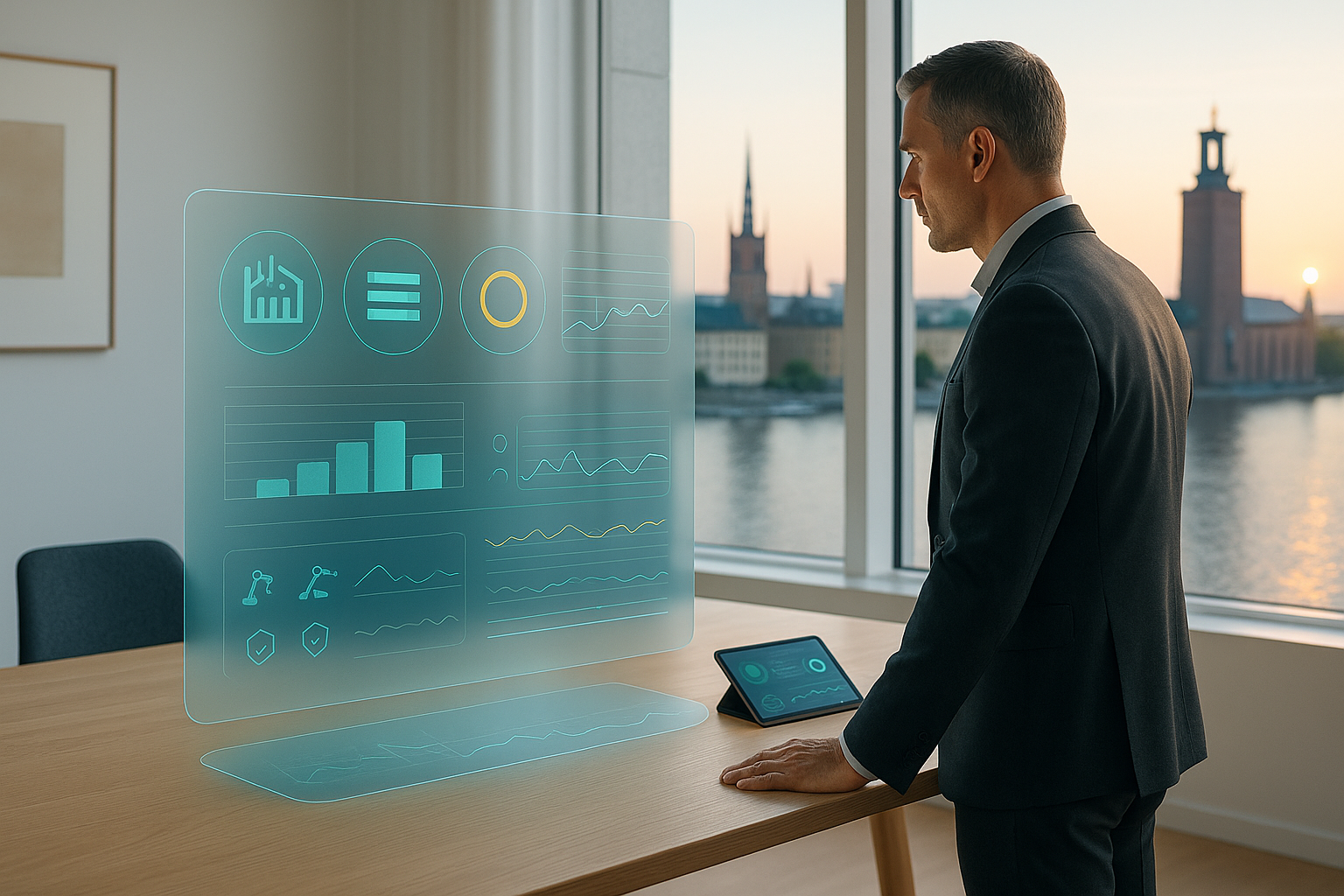 Executive dashboard for industrial group