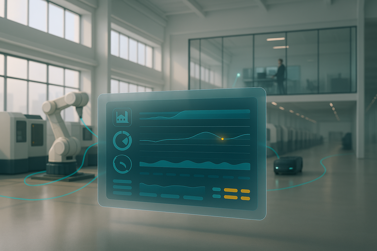 Operations dashboard in factory