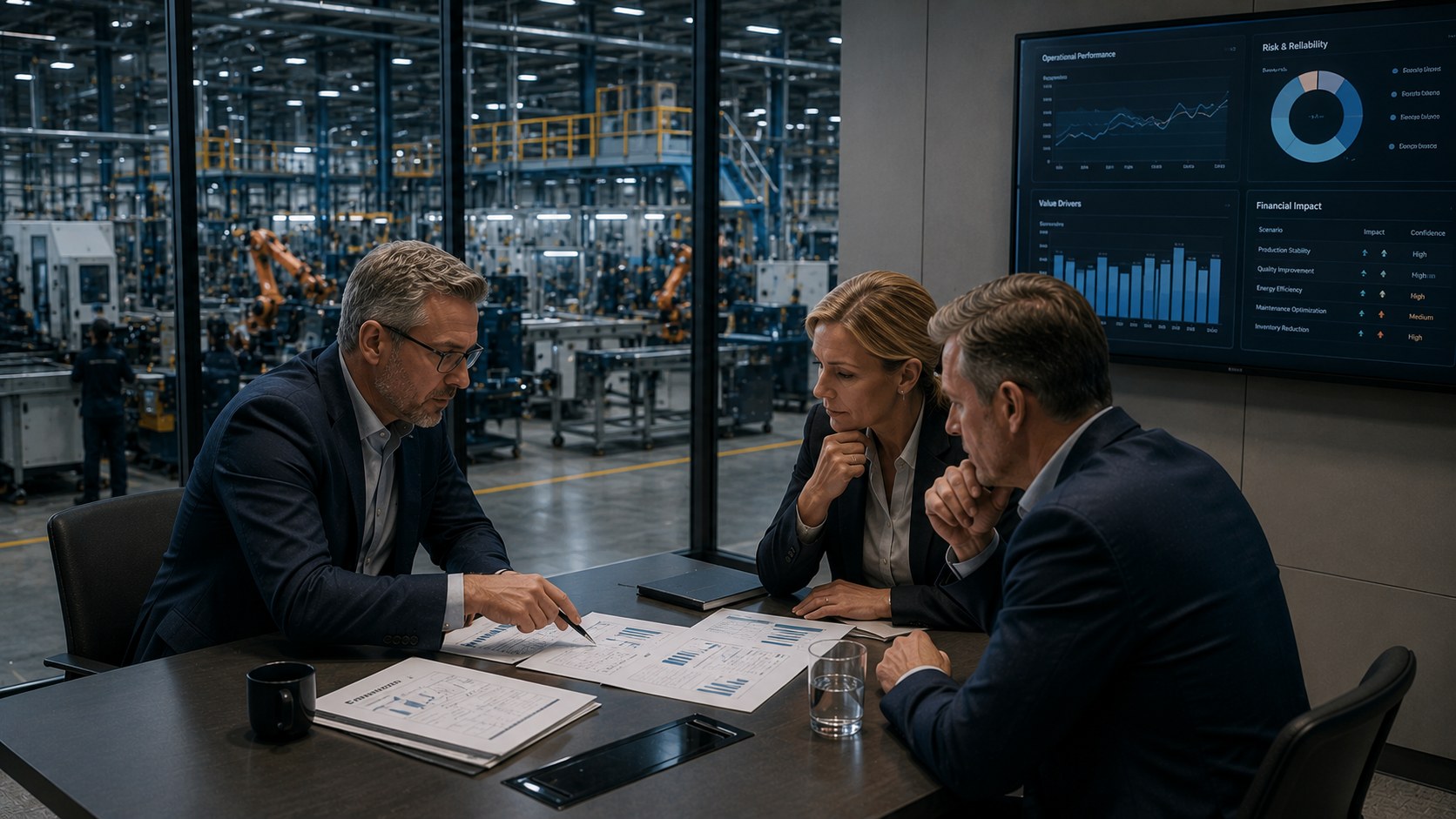 Financial and industrial context brought together for executive review