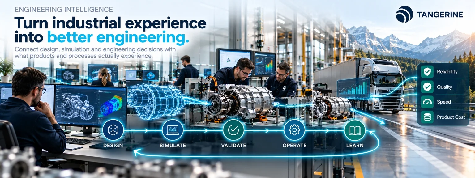 Engineering intelligence connecting design, simulation, validation, operation and learning